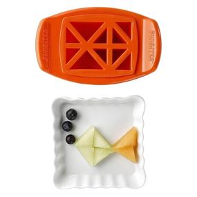 img 2 attached to 🔽 FunBites Food Cutters Set - Green Square, Red Heart, Orange Triangle Shapes for Versatile Meal Preparations and Fun Games