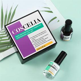img 1 attached to 💅 COSCELIA Nail Dehydrator and Primer Set: Fast Dry Superior Bonding Primer for Gel Nail Polish Poly Extension Gel Acrylic Powder UV Gels Builder Gel 15ML