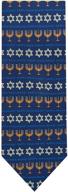 jacob alexander hanukkah stripe menorah men's accessories and ties, cummerbunds & pocket squares logo