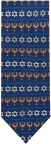 img 4 attached to Jacob Alexander Hanukkah Stripe Menorah Men's Accessories and Ties, Cummerbunds & Pocket Squares