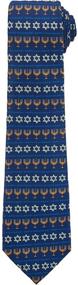 img 3 attached to Jacob Alexander Hanukkah Stripe Menorah Men's Accessories and Ties, Cummerbunds & Pocket Squares