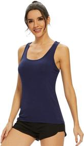 img 1 attached to Femdouce Racerback Workout Activewear Running Sports & Fitness for Other Sports