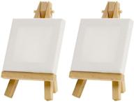 🎨 mini canvas & easel set, art alternatives, 3x3, pack of 2 (aa10117) logo