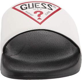 img 3 attached to Dynamic Men's Footwear: Guess Enelo Slide Sandal in White - Elevate Your Style!