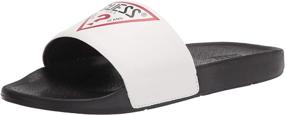 img 4 attached to Dynamic Men's Footwear: Guess Enelo Slide Sandal in White - Elevate Your Style!