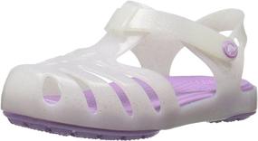 img 4 attached to Adorable Crocs Girls Isabella Sandal: Perfect Toddler Boys' Shoes for Summery Sandals