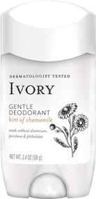 img 1 attached to Gentle Aluminum-Free Ivory Deodorant, Chamomile Essence, 2.4 oz (Pack of 2) - Natural Odor Protection