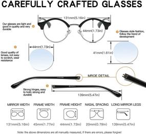 img 3 attached to Bevi Reading Glasses Semi Rimless Beautiful