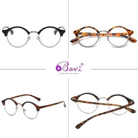 img 1 attached to Bevi Reading Glasses Semi Rimless Beautiful