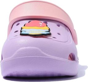 img 2 attached to 🦄 Lightweight Shockproof Non Slip Unicorn Slippers for Boys - Perfect Clogs & Mules Shoes