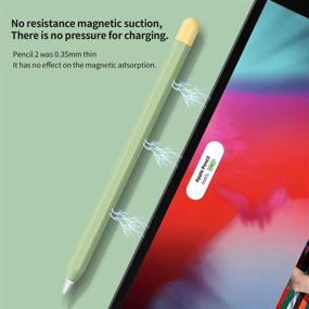 img 1 attached to Tukellen Cover For Apple Pencil 2Nd Generation Case Skin Silicone Sleeve