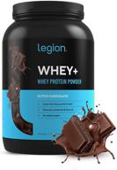 legion whey+ chocolate whey isolate protein powder - grass fed cows | low carb, 🥛 low calorie, non-gmo, lactose & gluten free | ideal for weight loss & bodybuilding | 30 servings logo