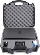 casematix portable printer case for hp officejet 250 wireless mobile printer with ink cartridges and power cable logo