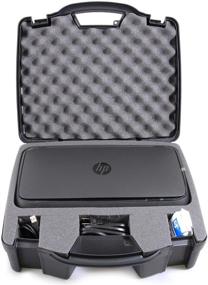 img 4 attached to CASEMATIX Portable Printer Case for HP Officejet 250 Wireless Mobile Printer with Ink Cartridges and Power Cable