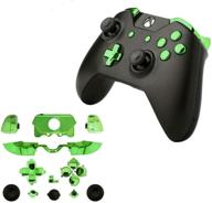 🎮 enhance your xbox one elite controller with chrome green full replacement buttons, bumpers, and triggers logo