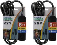 viasonic indoor braided extension cord logo