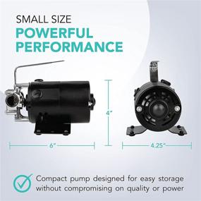 img 3 attached to SumpMarine Water Transfer Pump, 115V - Efficient 330 GPH Portable Electric Utility Pump with 6' Water Hose Kit - Perfect Solution for Removing Water From Gardens, Hot Tubs, Rain Barrels, Pools, Ponds, Aquariums, and More!