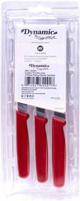 img 1 attached to 🔪 Cutlery-Pro Dynamic 3 Piece Paring Starter Set in Red - Perfect for Beginners!