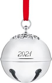 img 4 attached to 🔔 Klikel Sleigh Bell 2021 Ornament: Silver Christmas Tree Bell with Red Ribbon and Gift Box - Engraved Shiny Bell Ornament - 7th Annual Edition