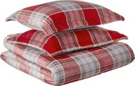 🛏️ full/queen plaid velvet plush comforter sets by fraiche maison allen logo