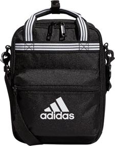 img 4 attached to Сумка для обеда adidas Squad Insulated: элегантный черно-белый дизайн, идеально подходит для любого размера