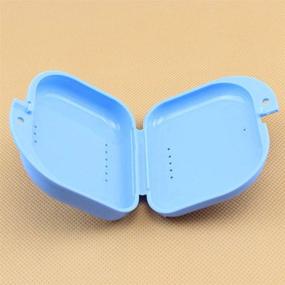 img 2 attached to 🦷 6-Pack Retainer Case with Carabiner Hook and Vent Holes - Dental Teeth Retainer Box for Orthodontic Dentures and Mouth Guards