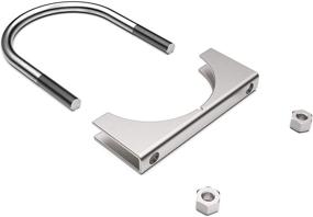 img 1 attached to 🔒 Прочные крепления с глушителем Heavy Duty U-Bolt | Противоржавчинное покрытие | Множество применений | 3 1/2-дюймовый