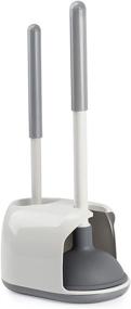 img 4 attached to Bathroom Cleaning Combo Set: TreeLen 🚽 Toilet Plunger and Bowl Brush with Holder