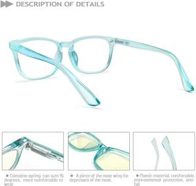 img 1 attached to 👓 HEEYYOK 2 Pack Blue Light Blocking Reading Glasses: Ideal Computer Readers for Men and Women