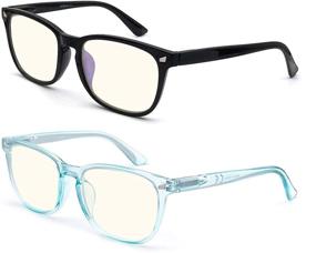 img 3 attached to 👓 HEEYYOK 2 Pack Blue Light Blocking Reading Glasses: Ideal Computer Readers for Men and Women