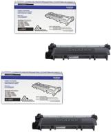 boost your printing efficiency with brother genuine tn660 2-pack high yield black toner cartridges, offering an approximate page yield of 2,600 pages per cartridge logo