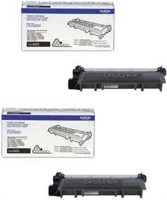 img 2 attached to Boost Your Printing Efficiency with Brother Genuine TN660 2-Pack High Yield Black Toner Cartridges, Offering an Approximate Page Yield of 2,600 Pages per Cartridge