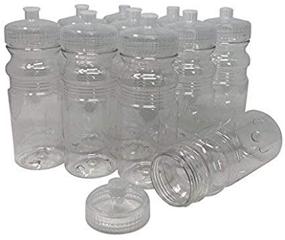 img 3 attached to 🚰 CSBD Blank 20 oz Water Bottles, BPA Free, Made in USA, Bulk Pack of 10 for Sports & Fitness