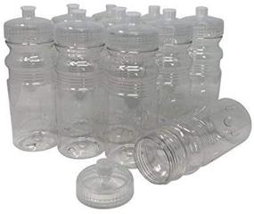 img 4 attached to 🚰 CSBD Blank 20 oz Water Bottles, BPA Free, Made in USA, Bulk Pack of 10 for Sports & Fitness