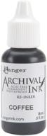 ranger arr5-30775 reinker archival coffee: long-lasting pigment for creative projects - 0.5 fl oz logo