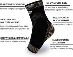 img 1 attached to NeoAlly® Copper Infused Compression Breathable Recovery