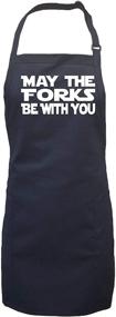img 1 attached to 🍽️ Фартук May The Forks Be With You с 2 удобными карманами для улучшенной функциональности