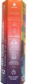 img 1 attached to Manna Hot Color Changing To-Go Cups: 12-pack to Keep Your Drinks Fun and Temperature Controlled