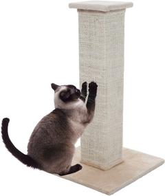 img 3 attached to 🐱 28-Inch PETMAKER Sisal Burlap Cat Scratching Post - Improved Model: 80-0247