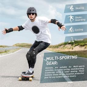 img 3 attached to 🛹 JBM Skateboard Helmet Adult - Ultimate Protection for Multi-Sports: Skating, Skateboarding, Scooter & More!