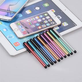 img 3 attached to 🖊️ IC ICLOVER 10 Pack Stylus Pen - Premium 4.1 inch Metal Universal Touch Screen Capacitive Styli for Apple iPhone 12/PRO/Max/11/PRO/Max/SE2/X/XS MAX/8/8 P, iPad, Android, Tablets & All Touch Screen Devices
