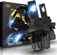 💡 ксеноновая лампа cougar motor x-small h13 led, 12000lm 6500k (9008) - комплект для полной конверсии - холодный белый, 360° регулируемый луч - замена галогенных ламп (комплект из 2 шт) логотип