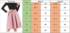img 1 attached to ECDAHICC Womens Versatile Stretchy Flared Women's Clothing and Skirts