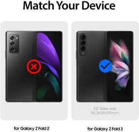 img 3 attached to 📱 Whitestone Dome EZ Samsung Galaxy Z Fold 3 Screen Protector [Dome Glass EZ] - Full Coverage Tempered Glass Shield [Easy Install] - Two Pack