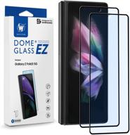 📱 whitestone dome ez samsung galaxy z fold 3 screen protector [dome glass ez] - full coverage tempered glass shield [easy install] - two pack logo