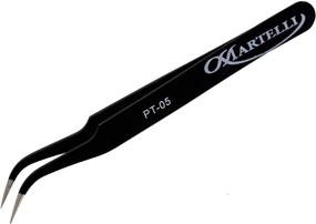 img 4 attached to 🔍 Martelli Pin Point Tweezers, Black: Precision and Elegance Combined