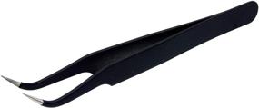 img 2 attached to 🔍 Martelli Pin Point Tweezers, Black: Precision and Elegance Combined