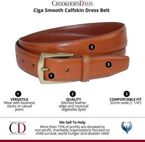 img 2 attached to 👞 CrookhornDavis Men's Smooth Calfskin Dress: Elevate Your Style with Premium Quality