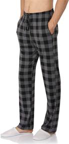 img 2 attached to YIMANIE Plaid Pajama Cotton Lounge