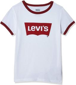 img 4 attached to Shop the Stylish Levis Classic Batwing T Shirt Ringer for Girls' Tops & Tees!